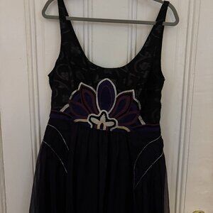 free people tulle sequined mini dress